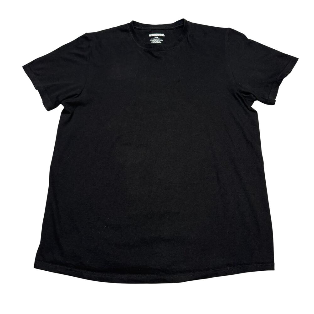 Neighborhood Japan Black Short Sleeve Crew Neck T Shirt Men's Large Streetwear